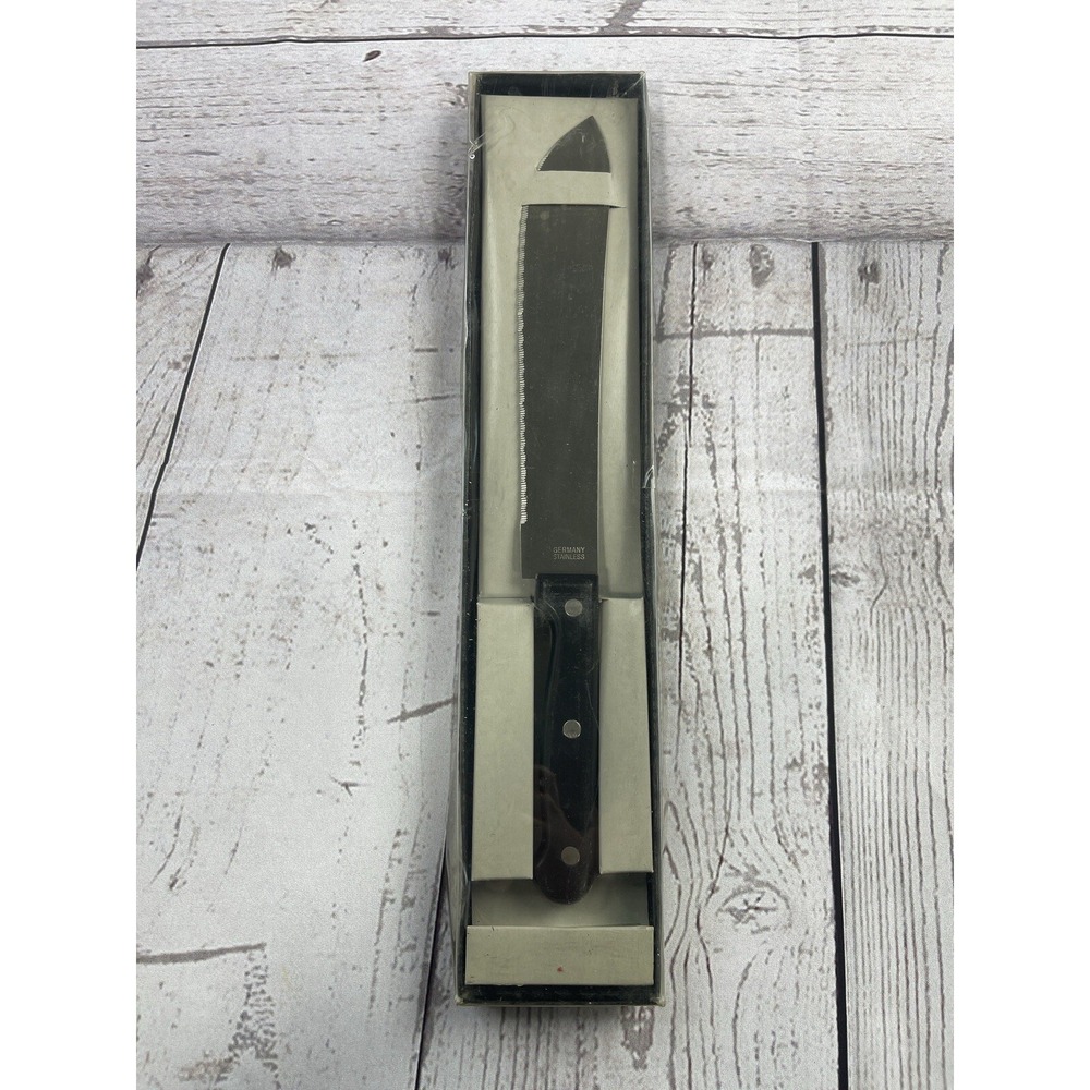 Stainless Steel Serrated Knife Bullnose Butcher Stainless Steel Made in Germany